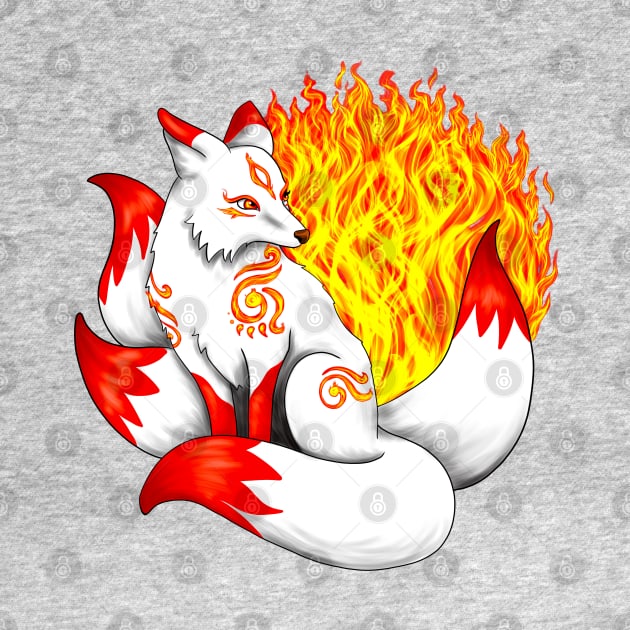 Red Kitsune Fox by Lady Lilac